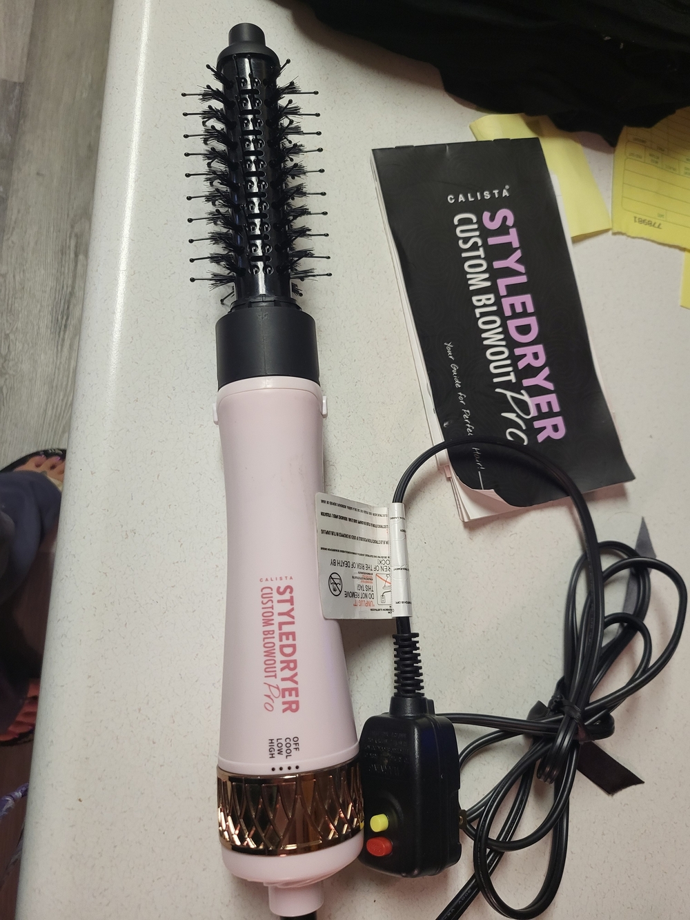 Calista Styledryer Custom Blowout Pro Hot Air Brush - Pink